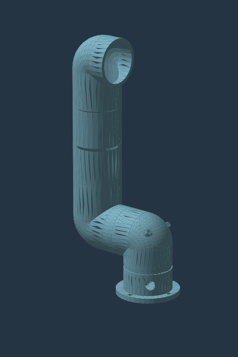 3D visualisation of a mechanical arm prototype
